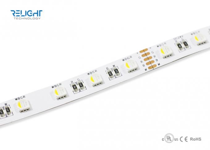 ردیف LED RGBW 5050 RGB با قدرت 24V Ribbon CE / ROHS / UL Standard انعطاف پذیر